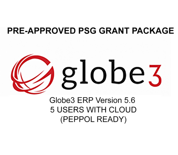 PSG Package for 5 users (CLOUD) - Globe3 ERP
